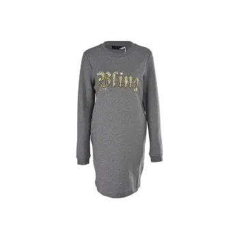 LOVE MOSCHINO Long Sleeved Dresses Women's Gray