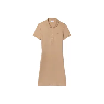LACOSTE Logo embroidered Polo Dress
