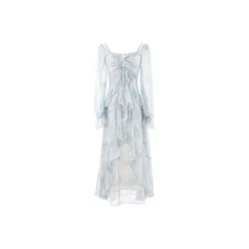 PAVLISOVA Long-Sleeved Dresses Women's Misty Luminous Blue