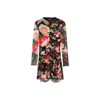 Desigual Long Sleeved Dress Women's Multicolor