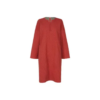 PLEATS PLEASE ISSEY MIYAKE FW24 Long-Sleeved Dresses Women's Red