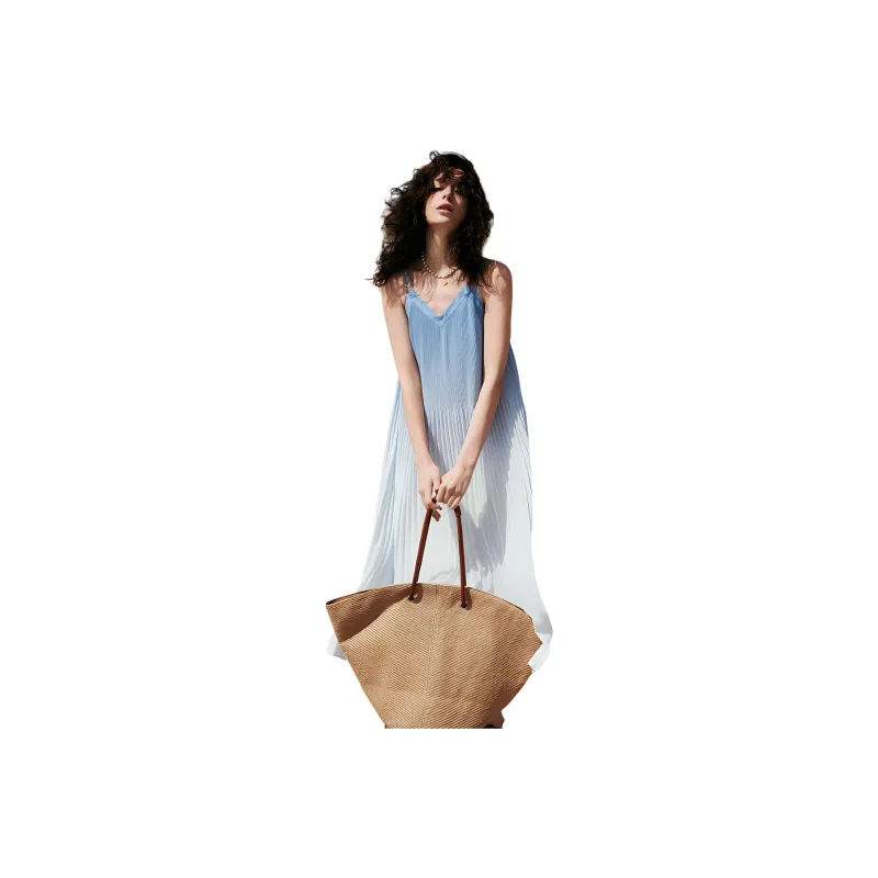 ELLE Slip Dress Women's Minimalist Style Versatile-0