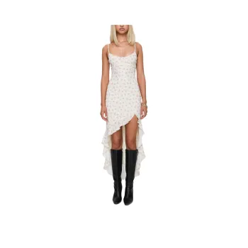 PRINCESS POLLY ROULETTE MIDI DRESS Slip Dresses Women's CREAM/Cream