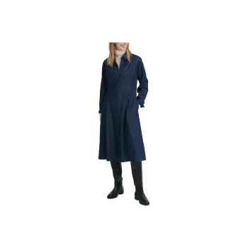 UNIQLO Long-Sleeved Dresses Women's Navy Blue