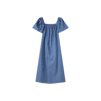 MRR&CO. Short Sleeved Dress Women's Blue