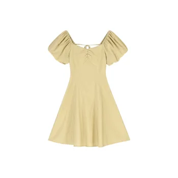 CIVICERA Short Sleeved Dresses Women's Yellow