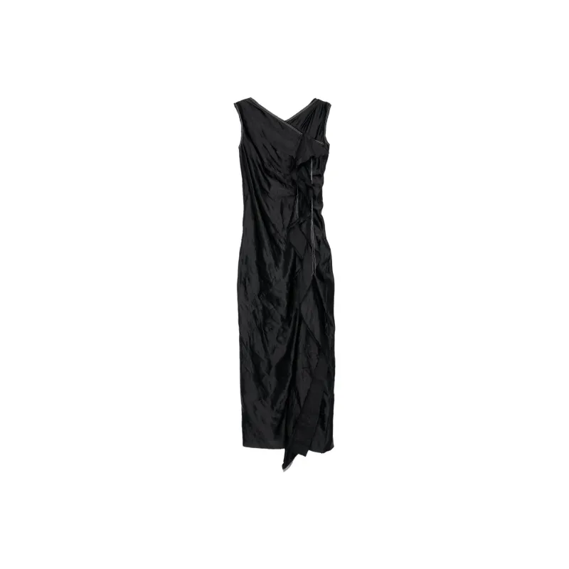 ZARA Sleeveless Dress Women's Black-0