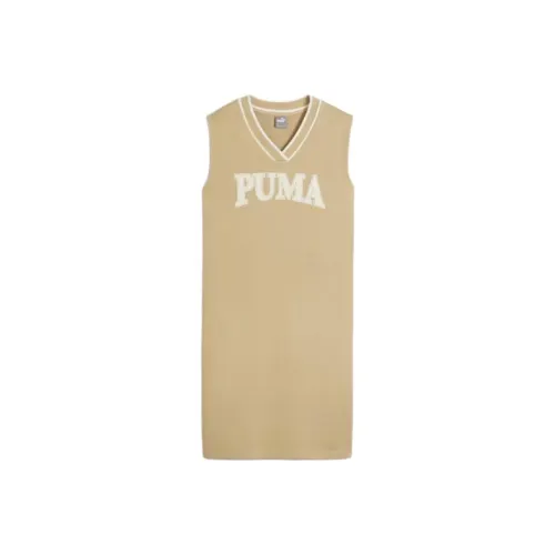 PUMA Squad Dress Sleeveless Dress Women's Tan
