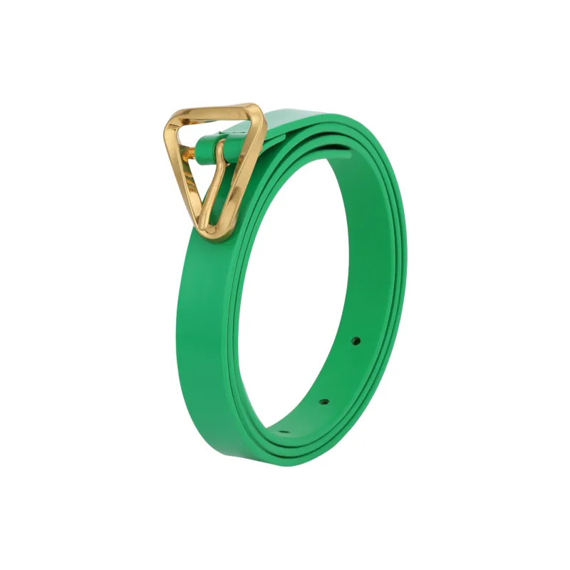 Bottega Veneta Leather Belts Women's Green Width 1.5cm-2