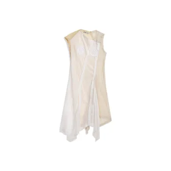 Open Yy ASYMMETRICAL RAW CUT DRESS Sleeveless Dress Women's WHITE/White