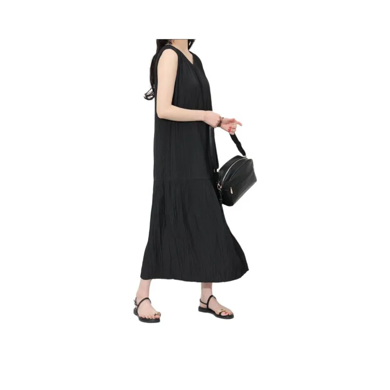 Beams V Neck Washer Dress Sleeveless Dress Women's-0