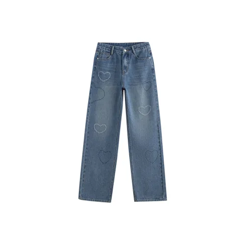 Initial Language Jeans Women's Denim Blue
