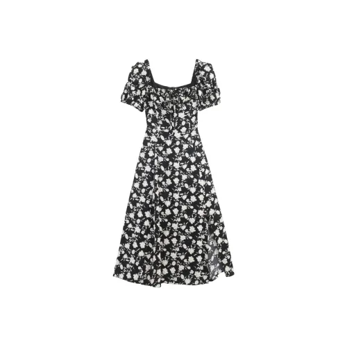 ONE PASS STUDIO Short Sleeved Dresses Women's Black