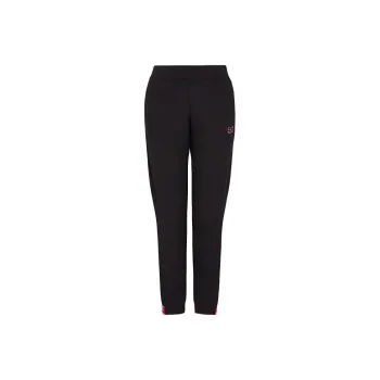 EMPORIO ARMANI EA7 FW24 Knitted Sports Pants Women's Black