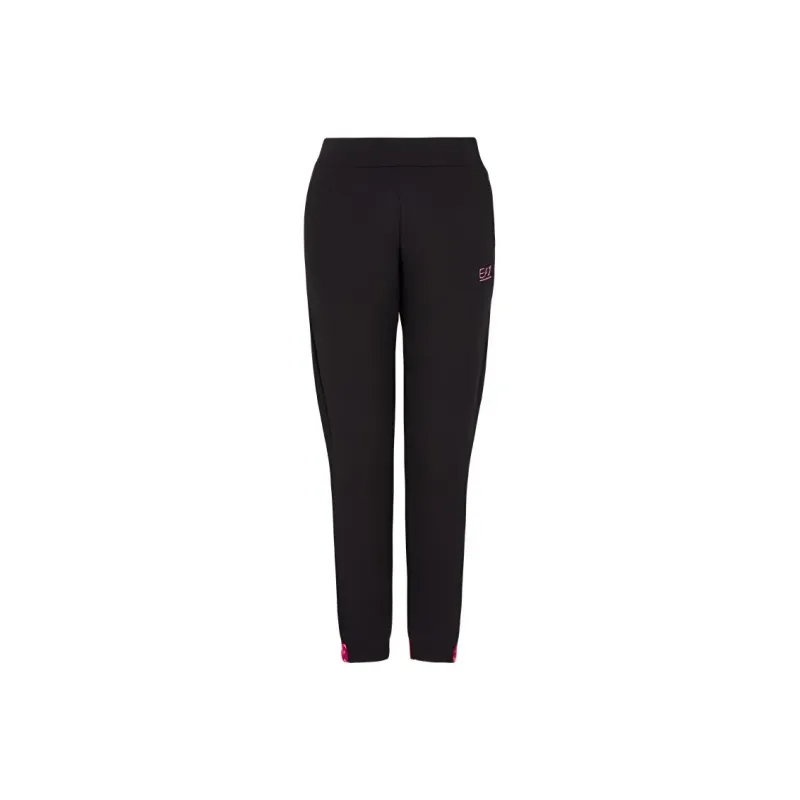 EMPORIO ARMANI EA7 FW24 Knitted Sports Pants Women's Black-0