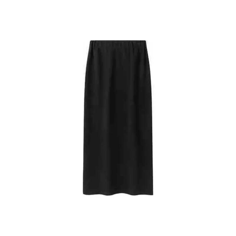 VIKTORIACHAN SS24 Knit Long Skirts Women's Black-0