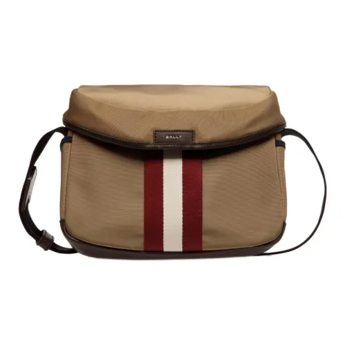 BALLY Code Nylon Crossbody Bag, Shoulder Bag Men's Camel