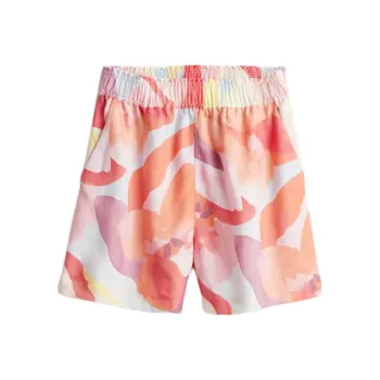 H&M Casual Shorts Women's Peach Pink/Pattern