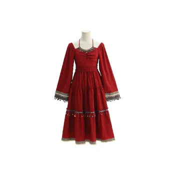 Snbl Long Sleeved Dresses Women's Red