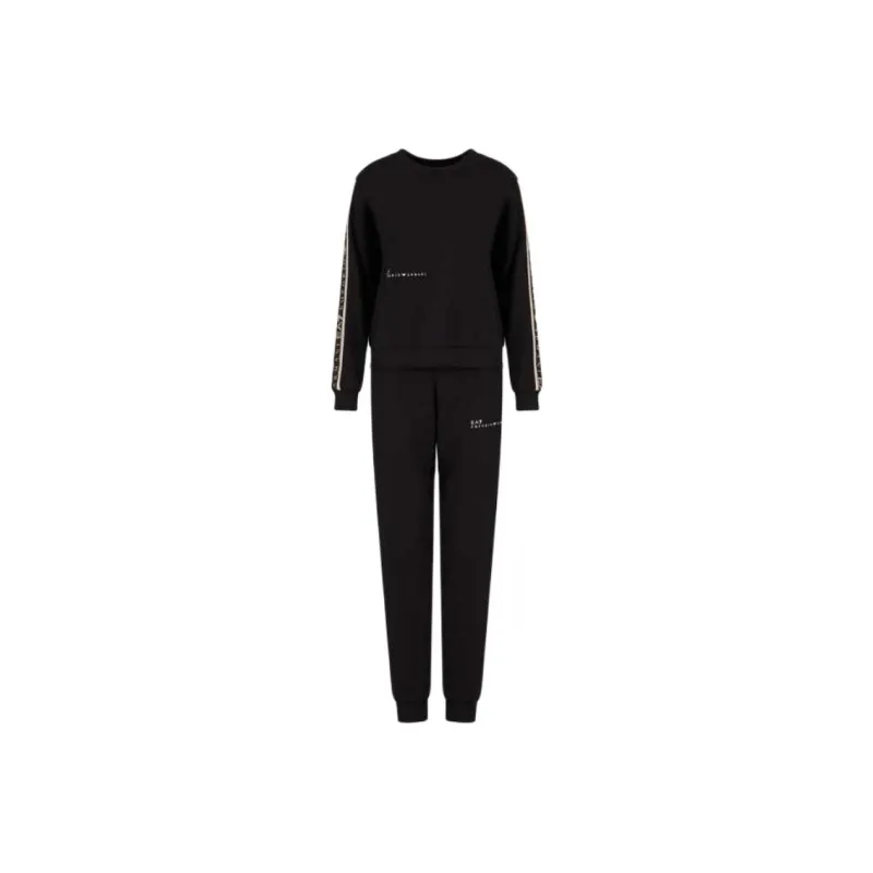 EMPORIO ARMANI EA7 SS25 Sweatshirt Set Women's Black-0
