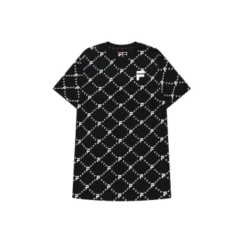 FILA FUSION Short Sleeved Dresses Women's Pitch Black