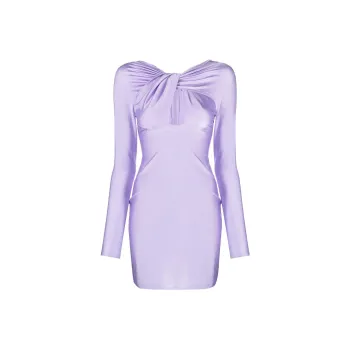 COPERNI Twisted Cut Out Jersey Dress 'Lilac'