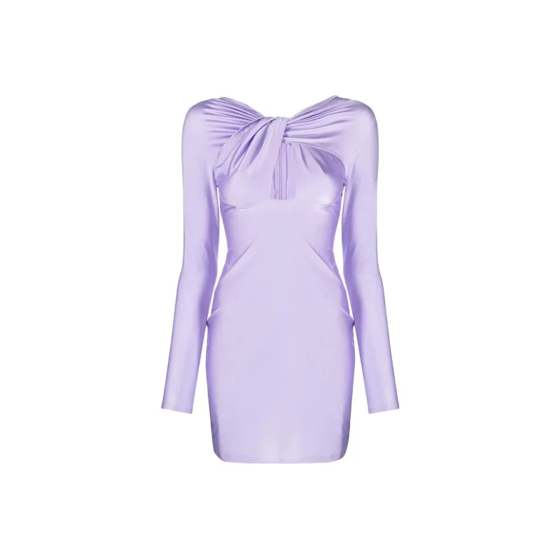 COPERNI Twisted Cut Out Jersey Dress 'Lilac'-0