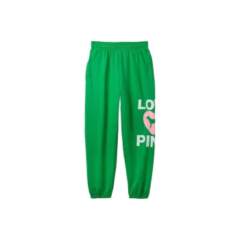Victoria's Secret Knitted Sports Pants Women's Green Logo