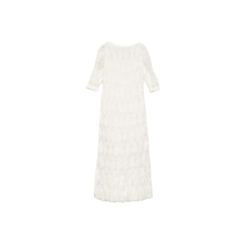 DOEN RAQUELLA DRESS Short Sleeved Dress Women's White-0