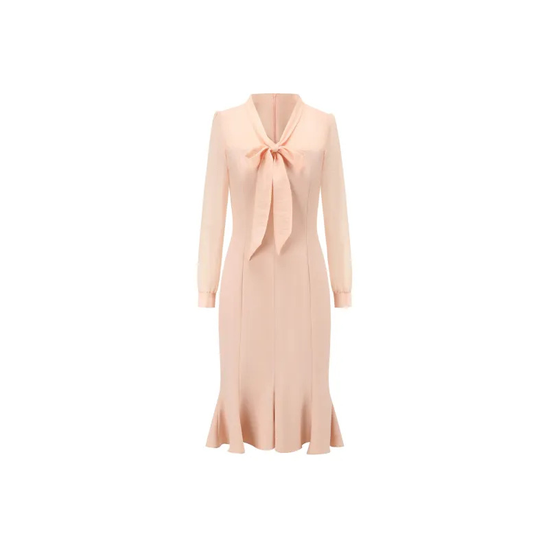 ONE SHALLOW Long Sleeved Dresses Women's Pink-0