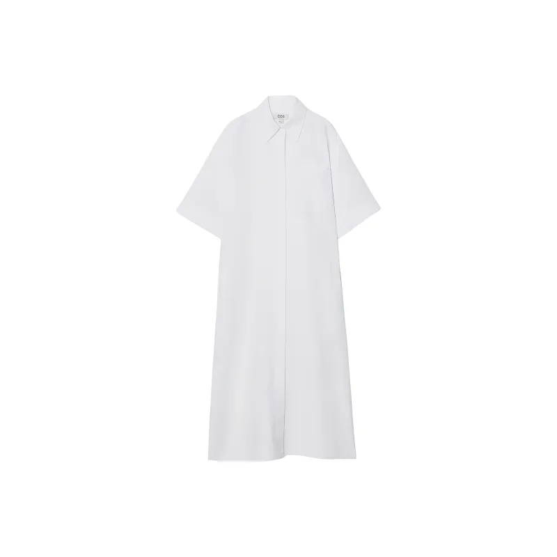 COS Short Sleeved Dresses Women's White-0