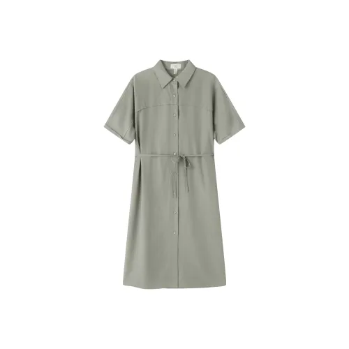 FINITY Short-Sleeved Dresses Women's Army Green