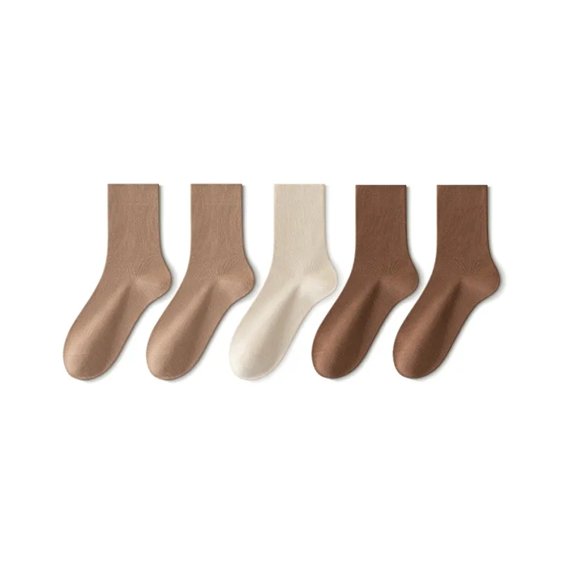 LUOLIAN Mid Calf Socks Women's 5 Pack-6