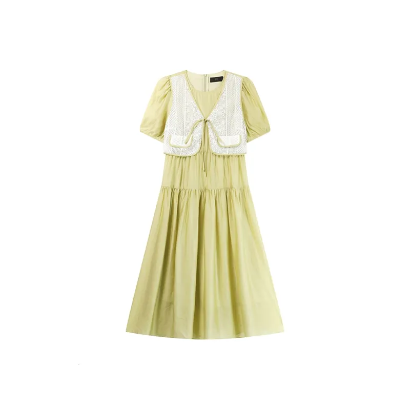 LOUISY AO Short Sleeved Dresses Women's Green-0