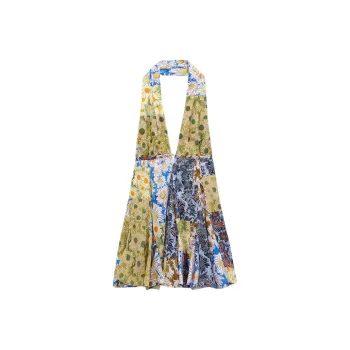ZARA Slip Dresses Women's Multicolor