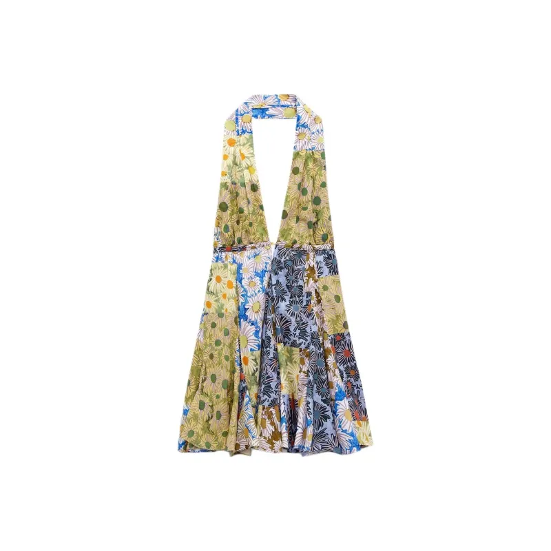 ZARA Slip Dresses Women's Multicolor-0