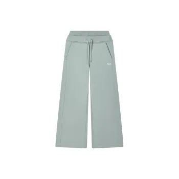 FILA ORIGINALE Knitted Sports Pants Women's Chaos Gray Green