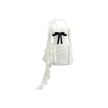 FOASIS Long Sleeved Dress Women's White