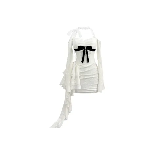 FOASIS Long Sleeved Dress Women's White