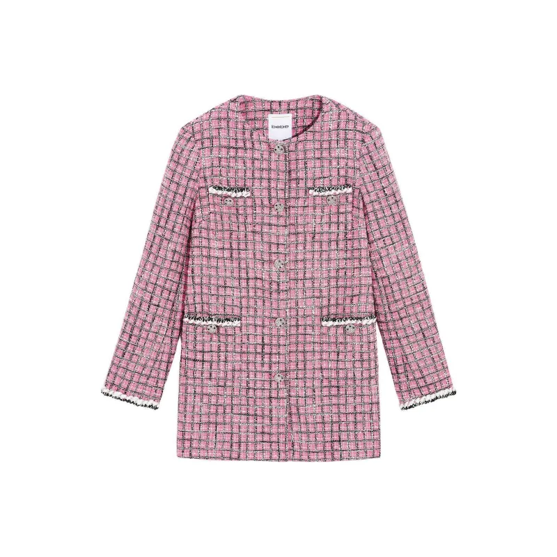 Bebe FW24 Long Sleeved Dress Women's Pink-0