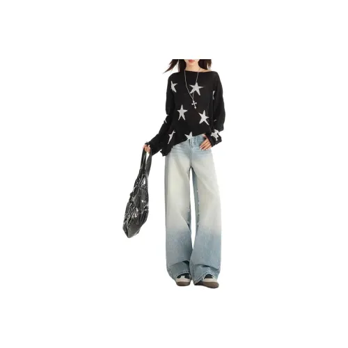 Concubine Zhu Jeans Women's Light Blue