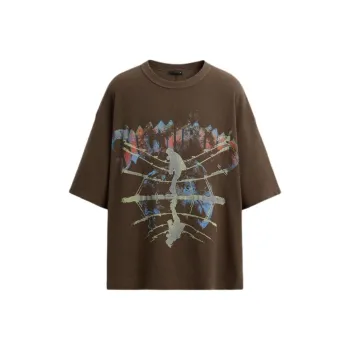 ZARA T Shirts Men Brown