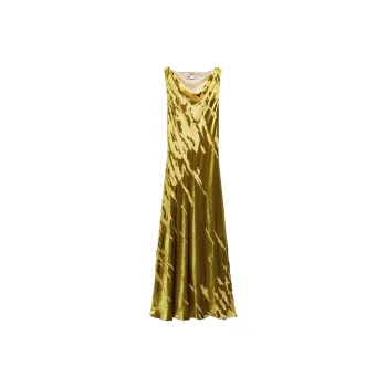 ZARA Sleeveless Dress Women's Mustard
