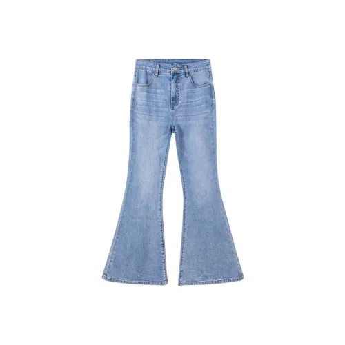 B.Duck Jeans Women's Denim Blue