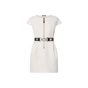 LOUIS VUITTON Wool-Silk Utility Detail Dress