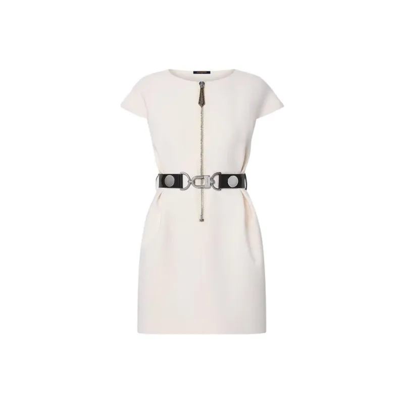 LOUIS VUITTON Wool-Silk Utility Detail Dress-0