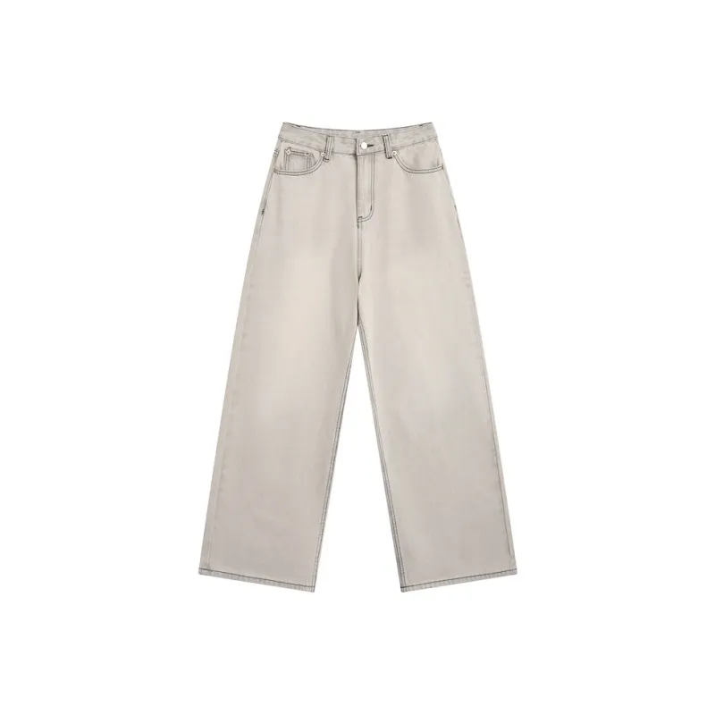 ZIHAN Jeans Women's Light Gray-0