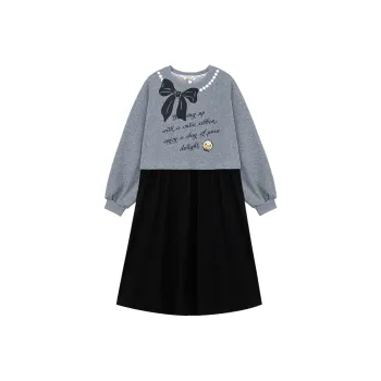 B.Duck Long Sleeved Dresses Women's Heather Gray