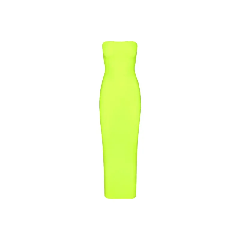 Skims Sleeveless Dresses Women's Neon Green-0