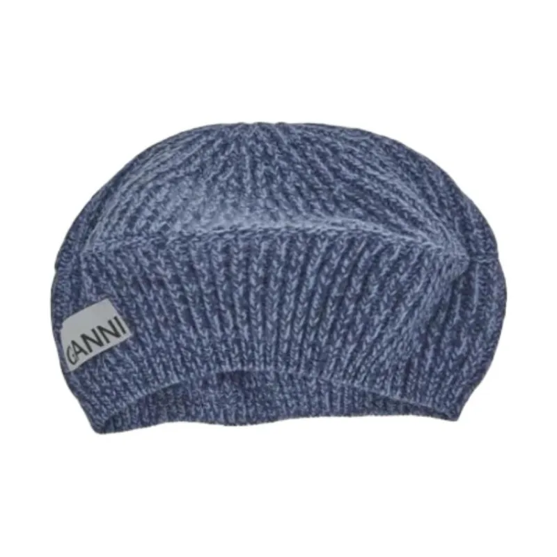 GANNI Ribbed Beret-0